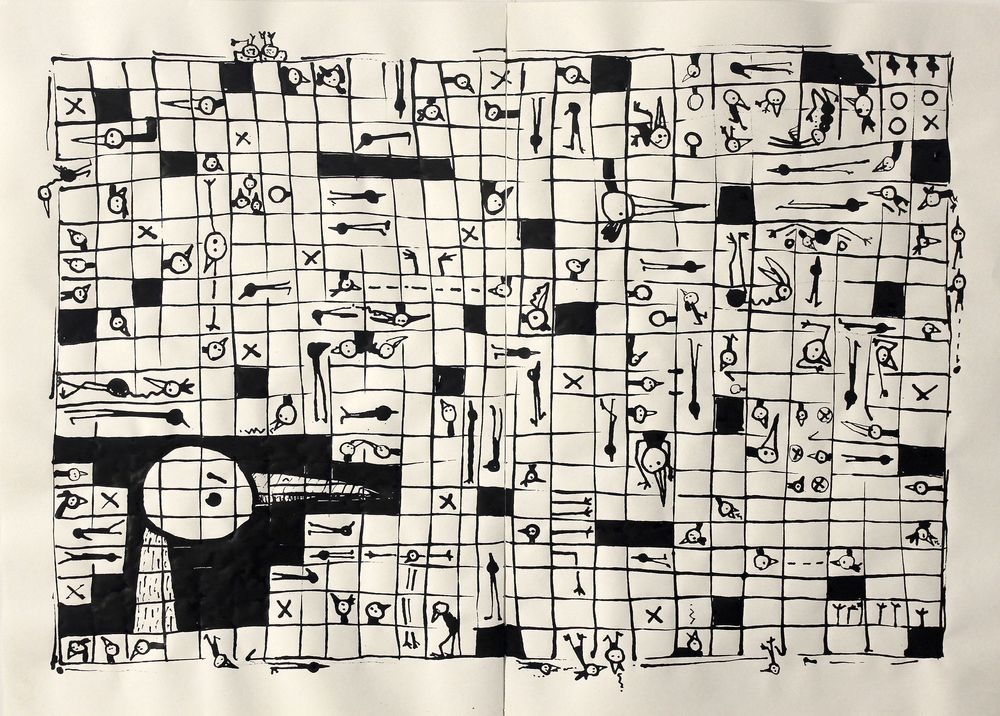 The Land of Bewilderment series/ Presence- Squares/ In Prison